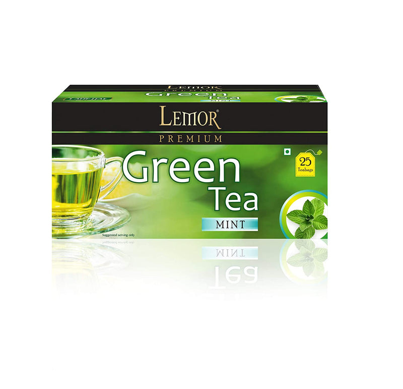 Lemor Mint Green Tea 25 Tea bag Box